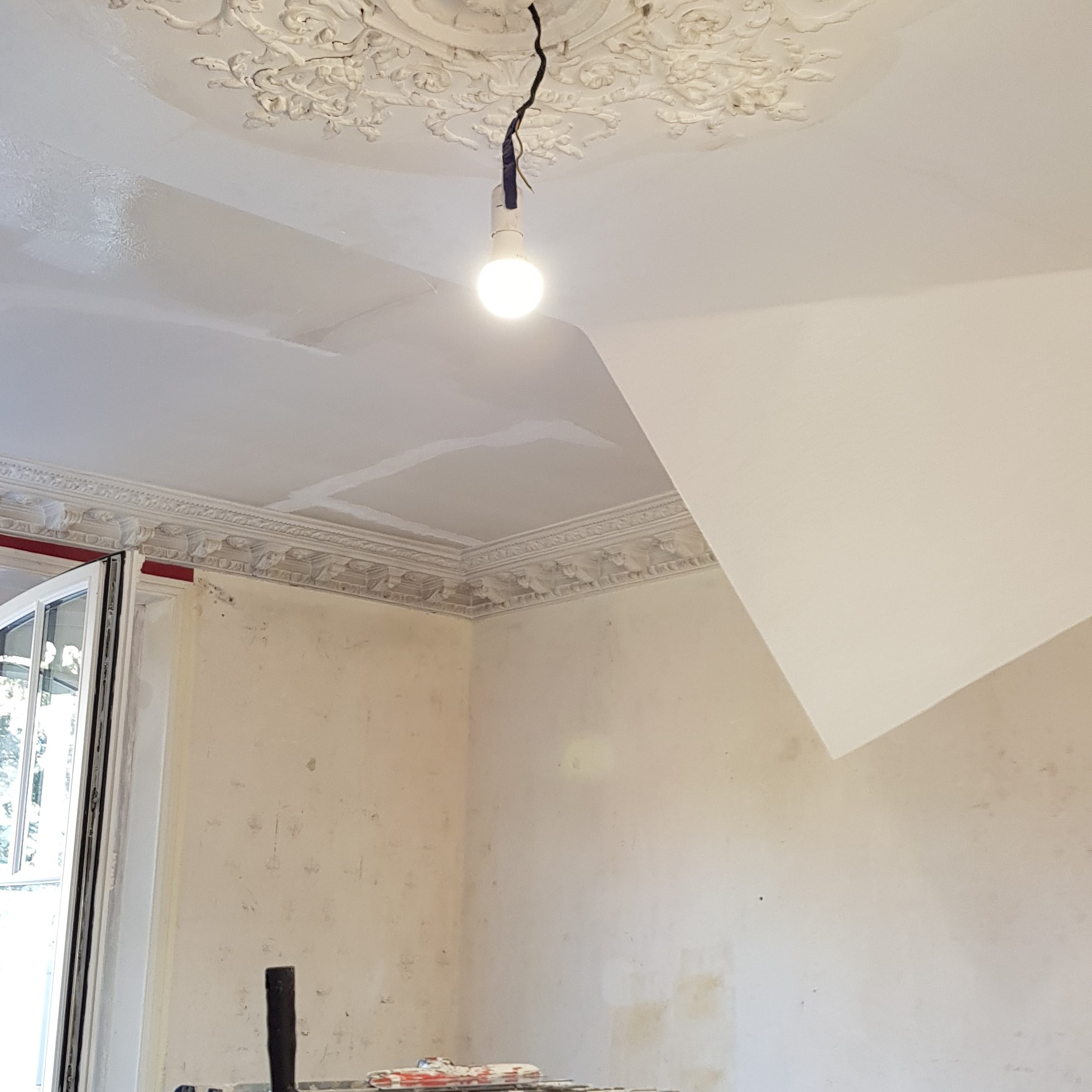 pose fibre plafond